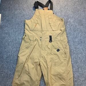 Dakine Wyeast Khaki Snowboard Ski Bib Pants Mens Size Large Waist 38 Inseam 30.5